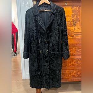 100% original, vintage astrakhan fur coat. Natural, original, glamorous